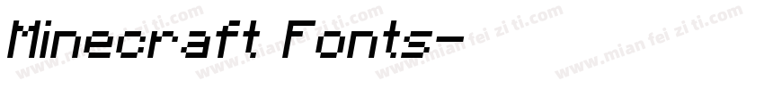 Minecraft Fonts字体转换